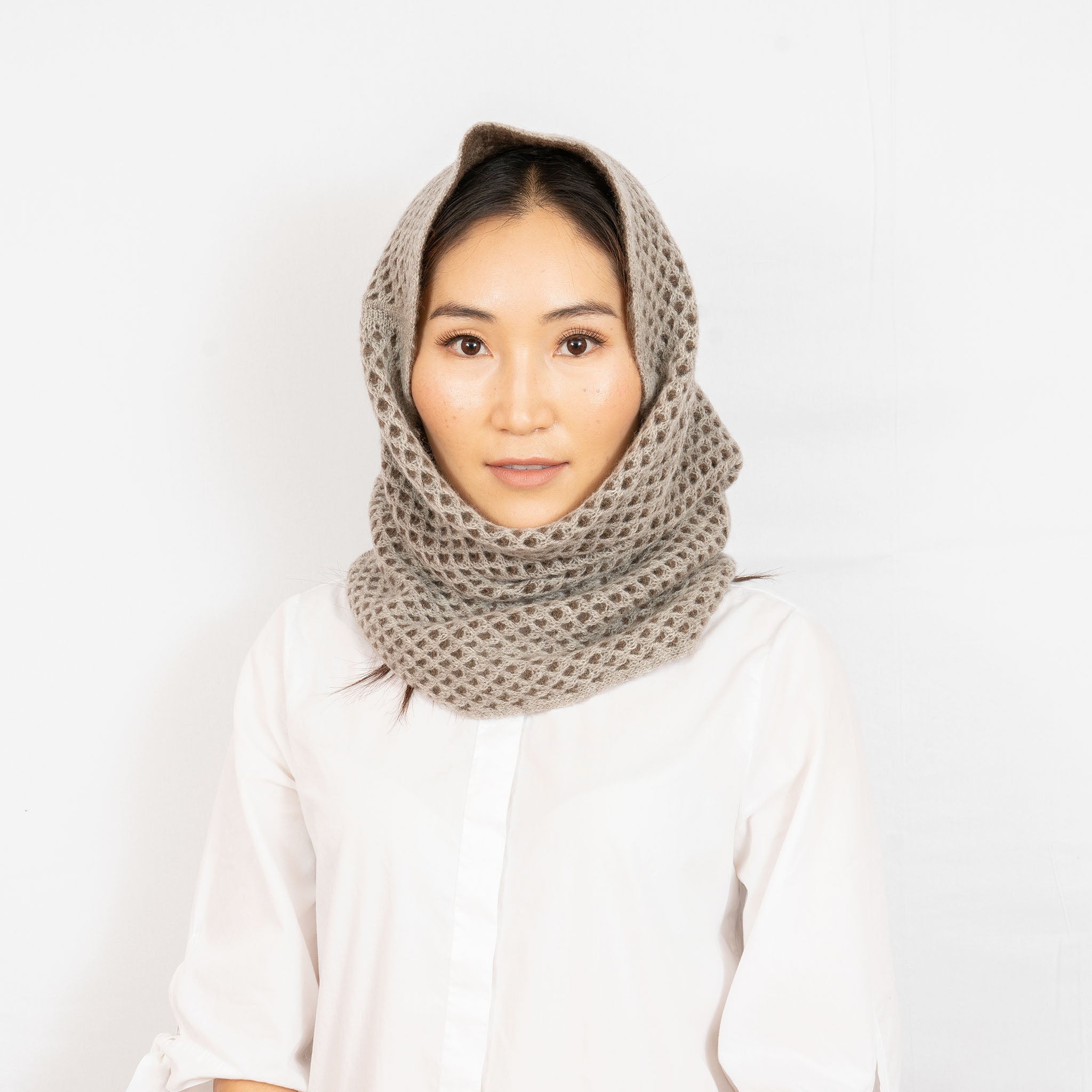 'Fluffy' yak wool scarf