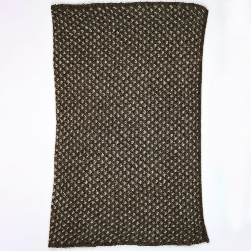 'Fluffy' yak wool scarf
