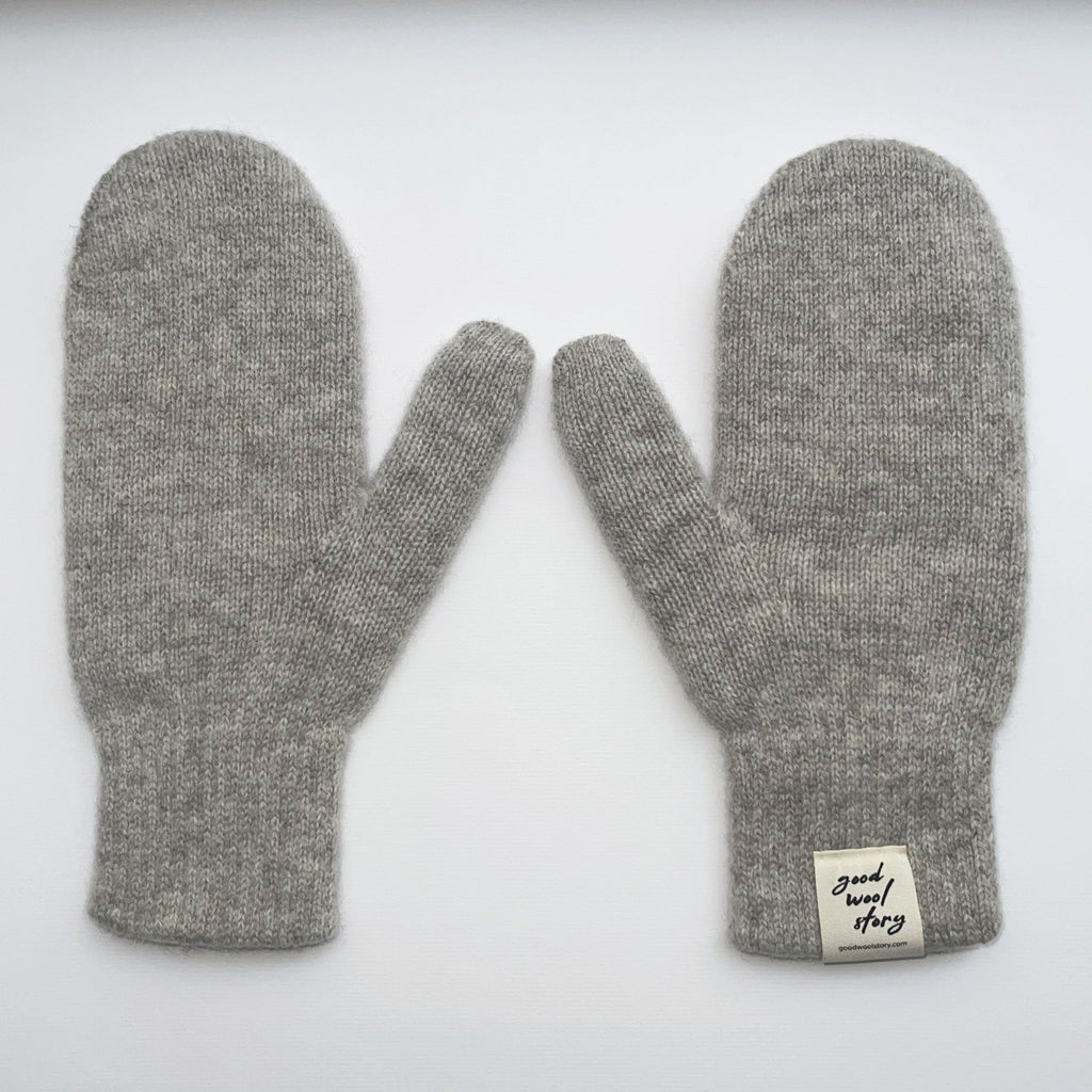 'Toasty' sheep wool mittens